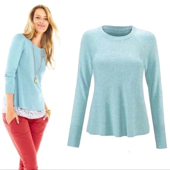 CAbi 5133 Blue Sky Swing Sweater Small EUC - Picture 5 of 5